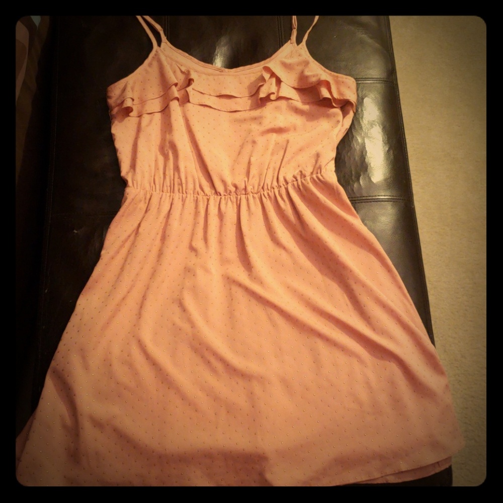 Lauren Conrad ruffle neck line dress